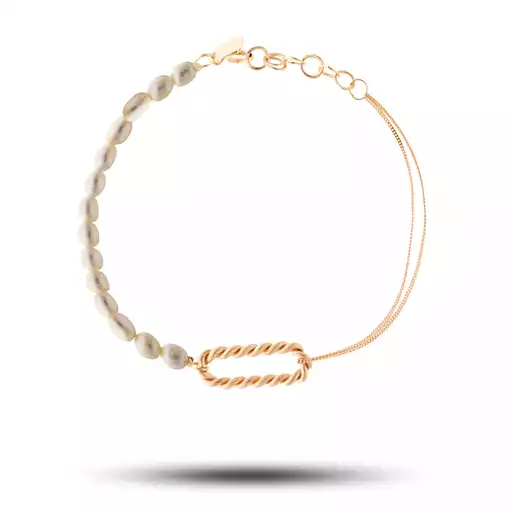 8 دستبند زنجیر و مروارید - تصویر 1